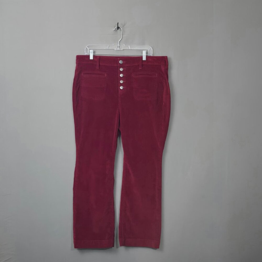 Torrid Slim Boot Corduroy Jeans Womens Plus Size 16S Rhubarb Preowned Cord